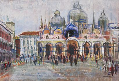 null BOLLETTI César (Circa 1915-1995)

Venice, Saint Mark's Square

Oil on canvas

Signed...