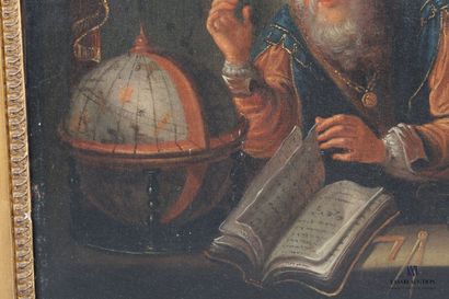 null Ecole HOLLANDAISE du XVIIIème siècle, suiveur de Gérard DOU 

L'astronome

Toile

42...