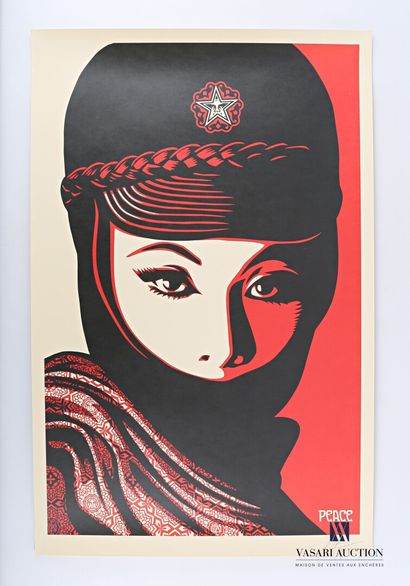 null FAIREY Shepard (born 1970), after

Mujer Fatale - Peace 

Offset print on paper...