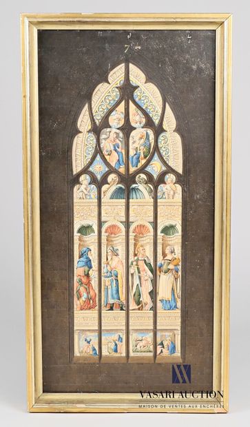 null Gabriel LETTU (Auch 1797 - 1859), after

Project of stained glass for the window...