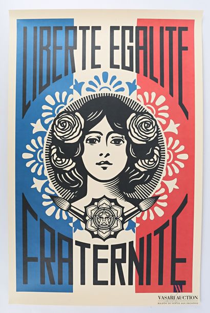 null FAIREY Shepard (born 1970), after

Liberty, equality, fraternity

Offset print...