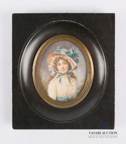 null BRUN L. (late 19th century) 

Presumed portrait of Catharine Graham

Miniature

Signed...