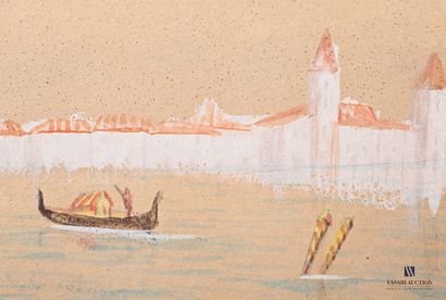 null B. LOUIS MORRIS (XXème siècle)

Le grande canale Venise

Aquarelle sur carton

Signée...