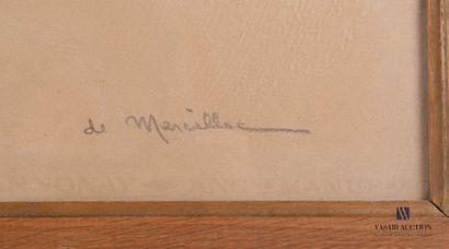 null de MARCILLAC (XIXème et XXème siècle)

La malle-poste

Gouache sur papier brun

Signée...