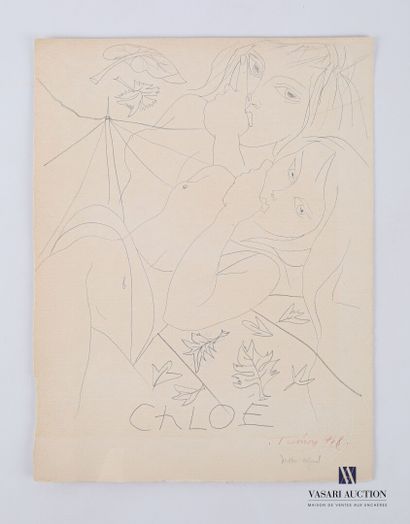 null TRÉMOIS Pierre-Yves (1921-2020)

Chloé et Daphnis 

Crayon sur papier Pur Fil

Signé,...