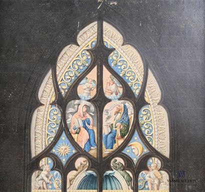 null Gabriel LETTU (Auch 1797 - 1859), after

Project of stained glass for the window...