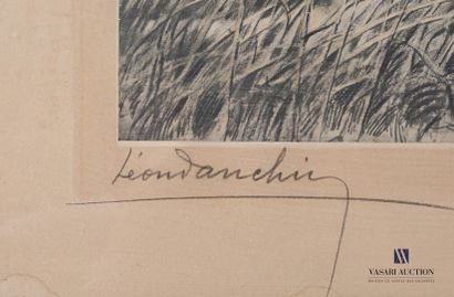 null DANCHIN Léon (1887 - 1938), d'après

Setter anglais guettant le col vert

Gravure...