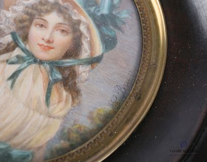 null BRUN L. (fin du XIXème siècle) 

Portrait présumé de Catharine Graham

Miniature

Signée...