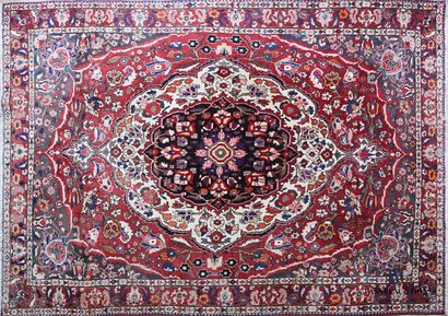 null Bakthiar carpet (cotton warp and weft, wool pile), south-west Persia to the...