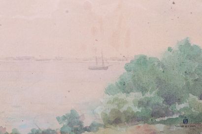 null GIRAUDEAU-LAURENT Jules Lucien (1854-1922)

Chemin arboré en bord de mer

Aquarelle...