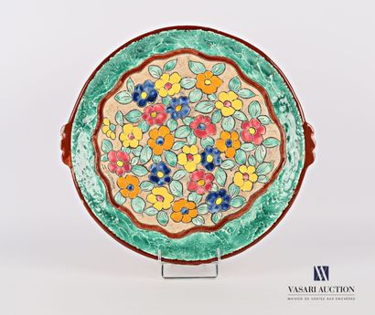 null VALLAURIS - MASSIER J.

Dish of round shape out of glazed earthenware with decoration...