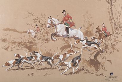 null by MARCILLAC (19th and 20th century)

Hunting scene : The passage of the ditch

Gouache...