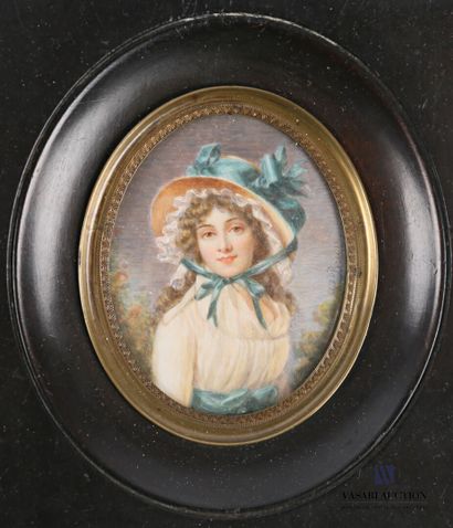 null BRUN L. (late 19th century) 

Presumed portrait of Catharine Graham

Miniature

Signed...