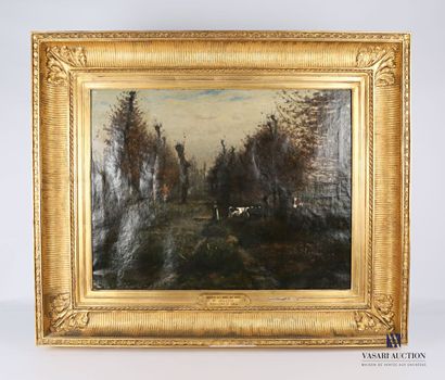 null CHABRY Léonce (1832-1882)

View of an animated undergrowth

Oil on canvas

Signed...