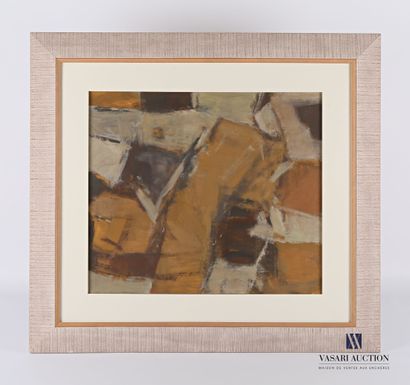 null BUREL Jacques (1922-2000)

Ochre and beige composition

Oil on canvas 

Signed...