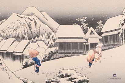 null HIROSHIGE Utagawa (1797-1858), d'après

Neige du soir, Kanbara - De la série...