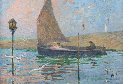 null CADEL Eugène (1862-1942)

On the Water

Oil on panel

Signed lower right 

32...