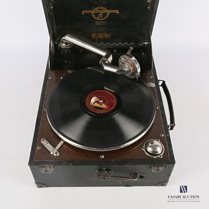 null Gramophone à manivelle portable de marque "Colombia", modèle "Viva-tonal - Grafonola...