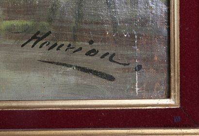 null HENRION (XIXème siècle)

Femmes au bord de la rivière

Huile sur toile

Signée...