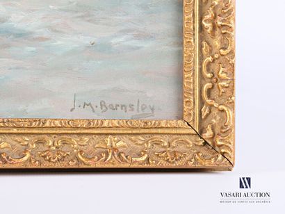 null J.M BARNSLEY (20th century)

View of a rough sea

Oil on panel

Signed lower...
