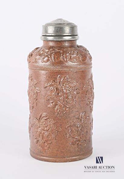 null BEAUVAIS

Stoneware tobacco pot of bottle form, the lid with pewter screw, the...