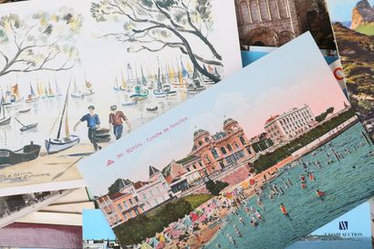 null Lot de cartes postales sur Toulon, l'Essonne, Paris, Cote d'argent, le Gers,...