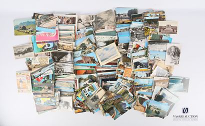 null Lot of postcards on Toulon, Essonne, Paris, Cote d'argent, Gers, Pau, Vichy,...