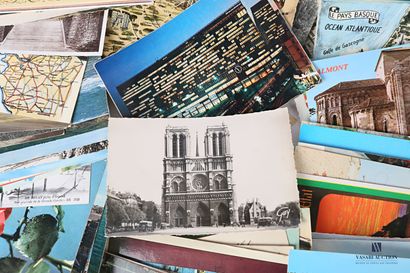 null Lot of postcards on Toulon, Essonne, Paris, Cote d'argent, Gers, Pau, Vichy,...