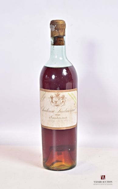 null 1 bouteille	Château SUDUIRAUT	Sauternes 1er CC	1944

	Et. fanée et tachée. 1...