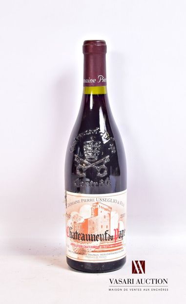 null 1 bouteille	CHATEAUNEUF DU PAPE mise Dom. Pierre Usseglio & Fils		2001

	Et....
