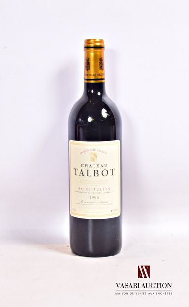 null 1 bouteille	Château TALBOT	St Julien GCC	1996

	Présentation et niveau, imp...
