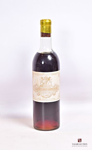 null 1 bouteille	Château FILHOT	Sauternes 1er CC	1959

	Et. fanée et tachée. N :...