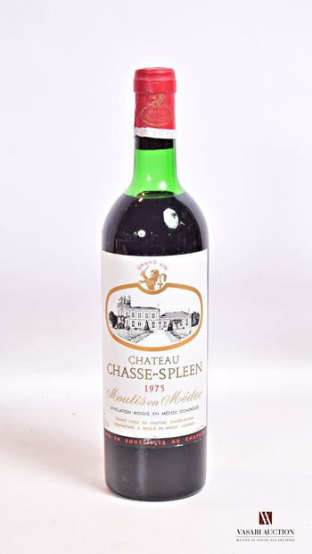 null 1 bouteille	Château CHASSE SPLEEN	Moulis	1975

	Et. excellente. N : tout en...