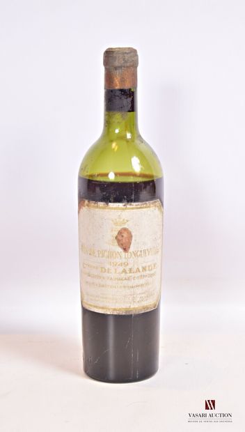 null 1 bouteille	Château PICHON LALANDE	Pauillac GCC	1949

	Et. fanée, tachée mais...