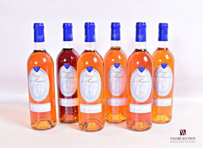 null 6 bouteilles	CÔTES DE BERGERAC moelleux mise Château de Panisseau		2000

	Et....