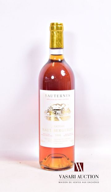 null 1 bouteille	Château HAUT BERGERON	Sauternes	1996

	Et. impeccable. N : mi/ bas...
