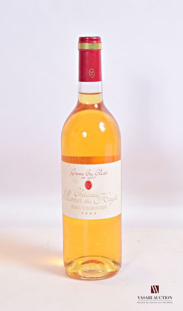 null 1 bouteille	Château ROMER DU HAYOT	Sauternes GCC	2001

	Et. un peu tachée. N...