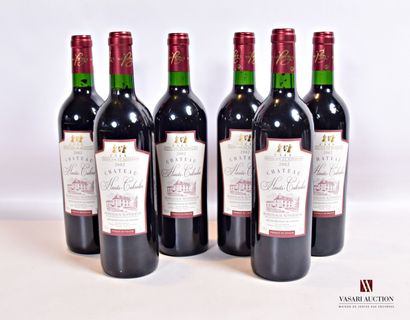 null 6 bouteilles	Château HAUTS-CABROLES	Bordeaux Sup	2002

	Et. impecables. N :...