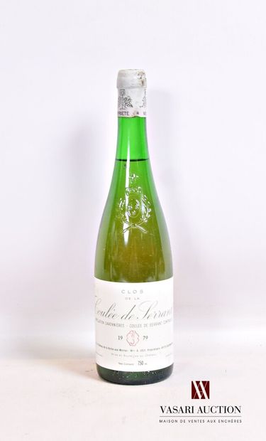 null 1 bouteille	SAVENNIÈRES Clos de la Coulée de Serrant mise A. Joly		1979

	Et....