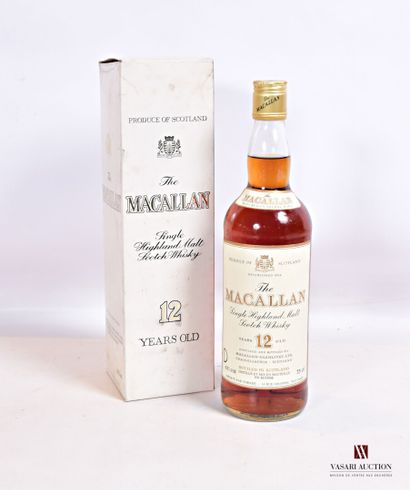 null 1 bouteille 	Single Highland Malt Scotch Whisky THE MACALLAN 12 ans d'âge		

	75...