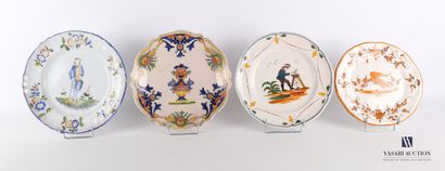 null LUNEVILLE - Keller & Guérin

Earthenware plate with polychrome decoration of...
