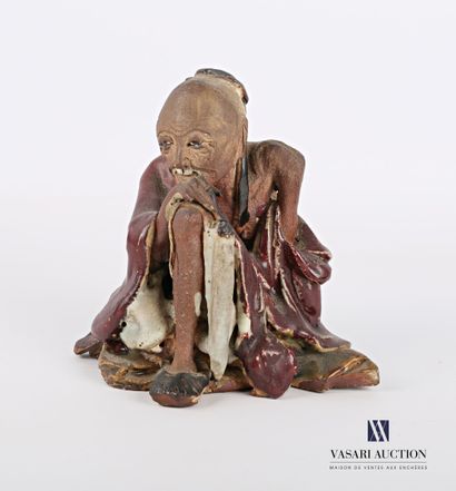 null Chinese beggar in polychrome glazed earthenware

South East Asia, early 20th...