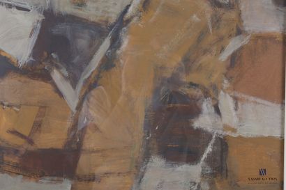 null BUREL Jacques (1922-2000)

Ochre and beige composition

Oil on canvas 

Signed...