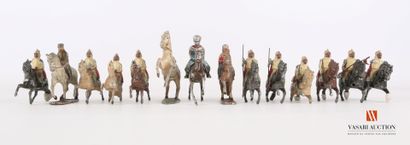 null soldiers-figures type Quiralu aluminium: French Army, riders of African troops,...