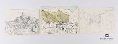 null REJAS Pablo (XXth century)

Lot of three drawings on paper, one of them in felt...