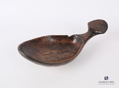 null Large skimming spoon in beech wood, with lanceolate spoon with arched handle.

Ariège...