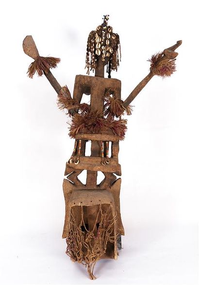 null DOGON - SATIMBE

Ritual mask called "satimbe" in natural polychrome wood with...