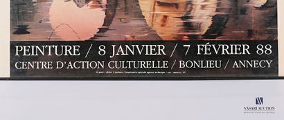 null Affiche de l'exposition Resch du centre d'action culturelle de Bonlieu Annecy...