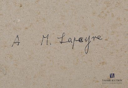 null FU David (XXème siècle)

Portrait de Madame Lapeyne

Huile sur carton

Signée,...