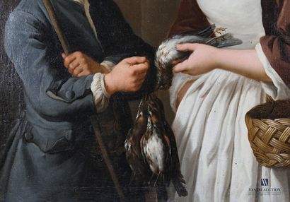 null Atelier de Gaspard GRESLY (1712-1756)

Jeune braconnier négociant sa prise

Huile...